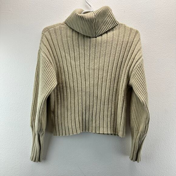 Elie by Elie Tahari Turtleneck Sweater Oatmeal Cream XS - Picture 2 of 8